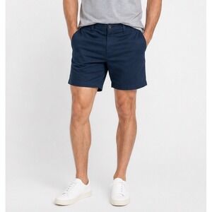 Chubbies Original Chino Shorts Navy 7" Inseam Mens L Preppy Fitted Summer